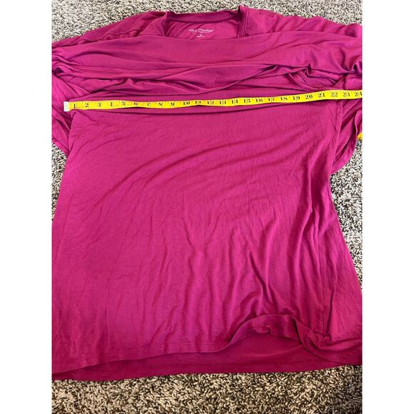 Soft Surroundings Pink Layered Long Sleeve Top Womens Sz 2X Modal Stretchy - Picture 9 of 10